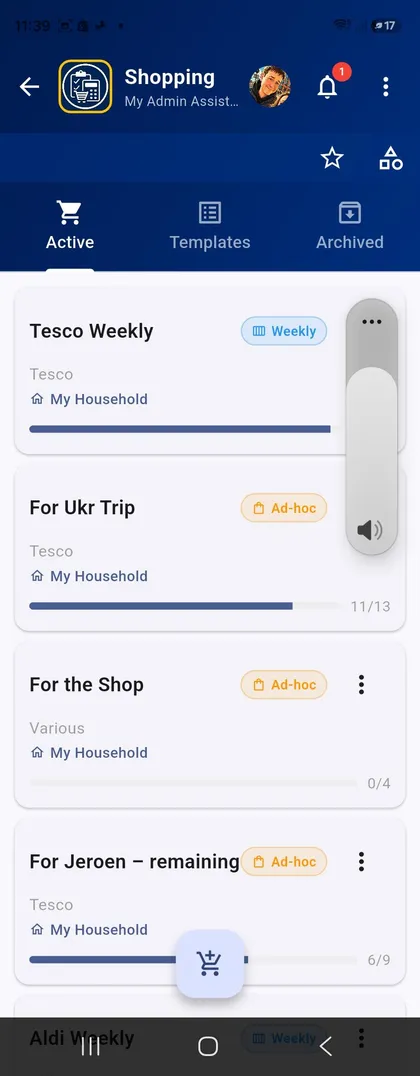 Shopping Lists