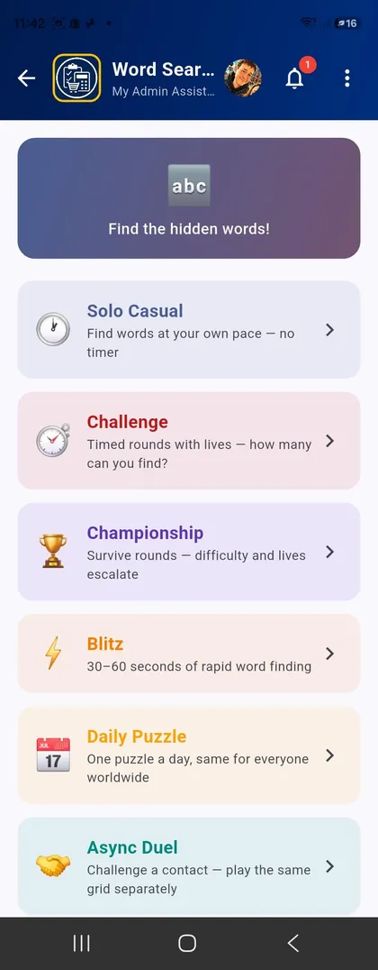 Word Search Games